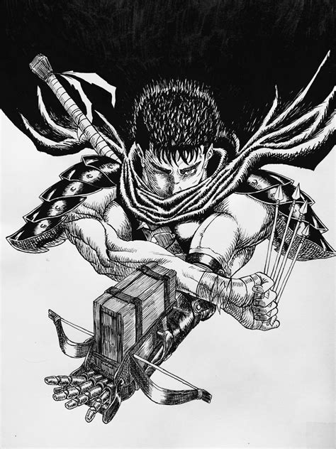 Guts (Berserk Volume 1 Cover Redrawn) by LordGuyis on DeviantArt