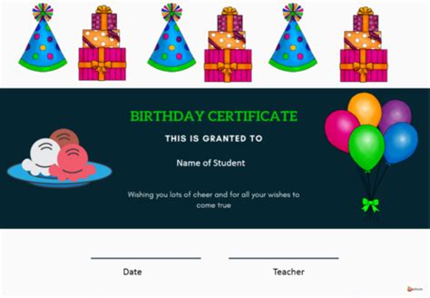 Editable Birthday Certificates - Australian Teachers Marketplace