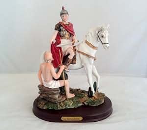 Amazon.com - 8" Inch St Martin of Tours San Martin Caballero Statue ...