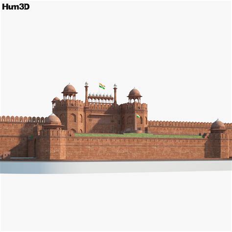 Red Fort 3D model - Download Buildings on 3DModels.org