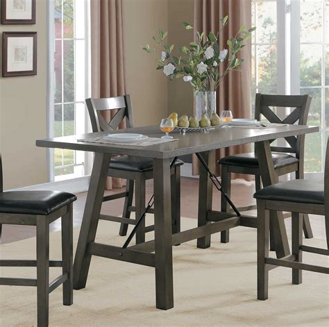 Homelegance Seaford Rectangular Counter Height Dining Table - Gray tone ...