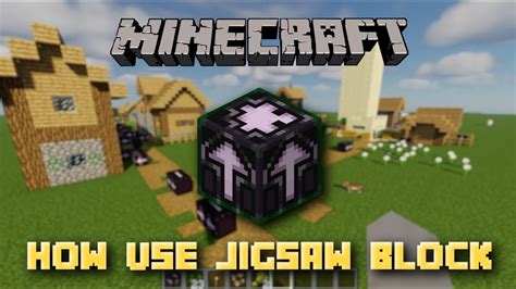 How to use Jigsaw Block in minecraft | Minecraft pe + Java | Hindi ...