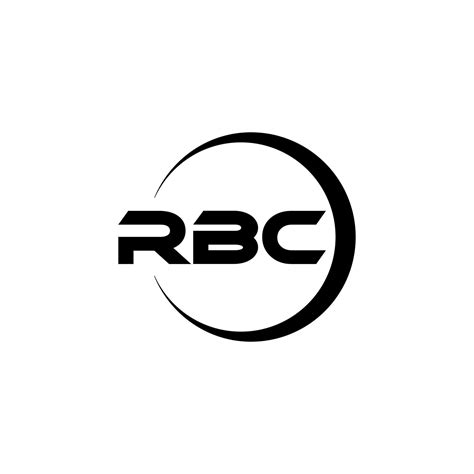 RBC letter logo design in illustration. Vector logo, calligraphy ...