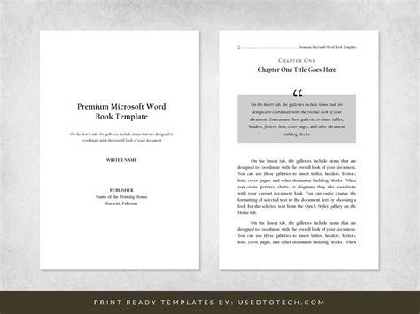 Premium & free 6 x 9 book template for Microsoft Word