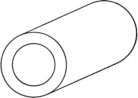 Oblique View Of Hollow Cylinder | ClipArt ETC - Cliparts.co