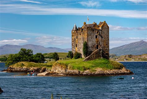 4K, Castle Stalker, Loch of Lac, Scotland, Castles, Lake, HD Wallpaper ...