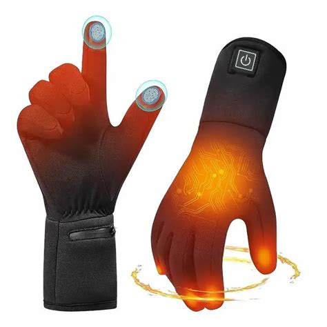 Usb Heated Gloves Battery Pack Electric Waterproof Heated Gloves With ...