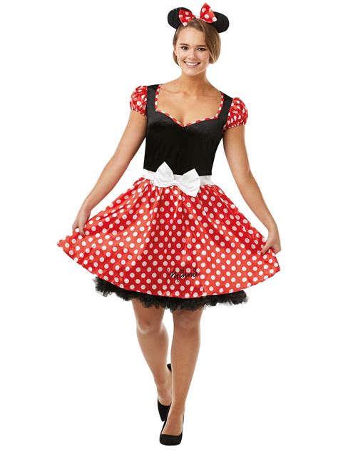 Minnie Mouse Sassy Costume, Adult - The Costumery