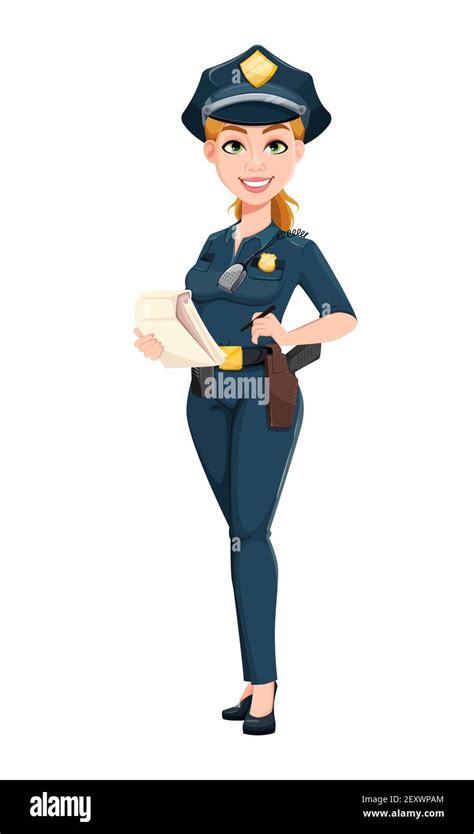 Woman police officer illustration hi-res stock photography and images ...