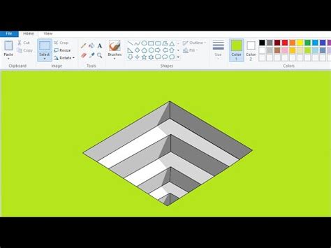 How to Make 3D Art in MS Paint step by step | MS Paint 3d Drawing in ...