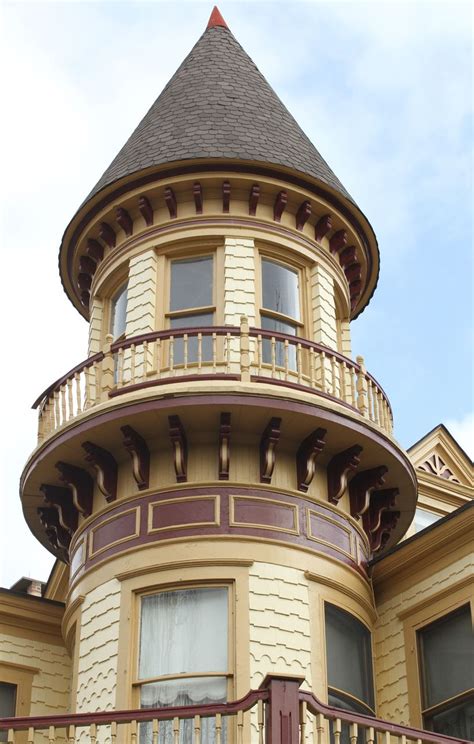 Turret House with Decorative Balcony