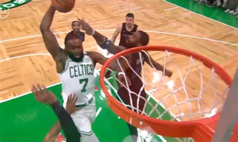 NBA Finals: Watch Jaylen Brown’s poster dunk on Daniel Gafford