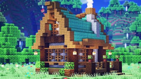 Minecraft: How To Build a Wooden House with Copper Roof