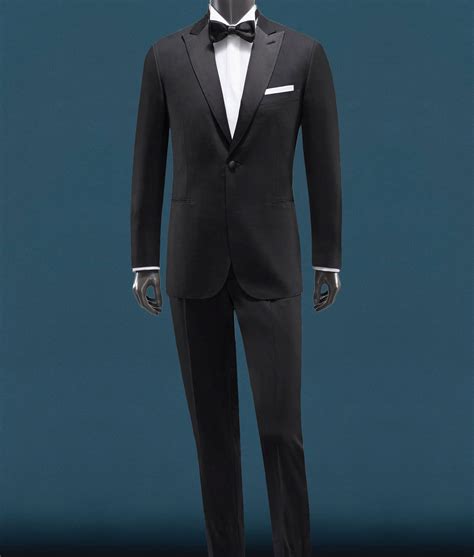 James Bond Casino Royale Tuxedo - Daniel Craig Black Dinner Suit