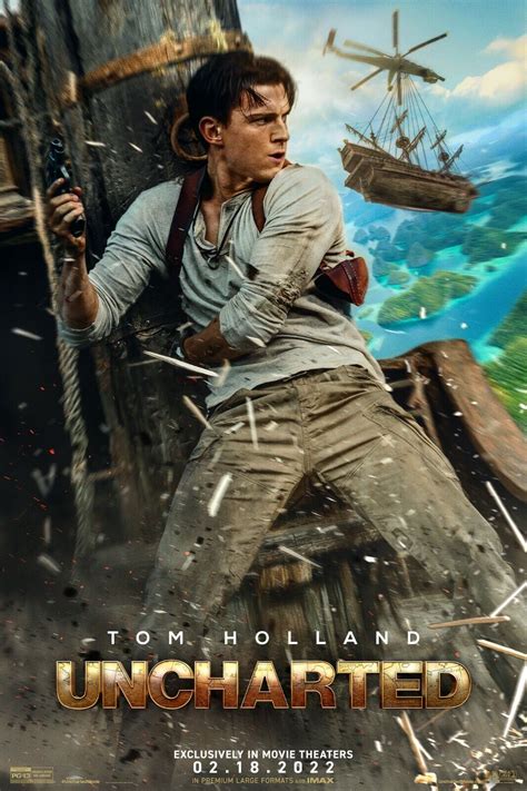 Uncharted movie poster (d) - 11" x 17" - Tom Holland | eBay