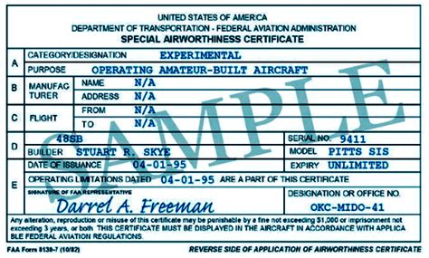 The Importance Of Your Aircraft Registration Certificate - Bank2home.com