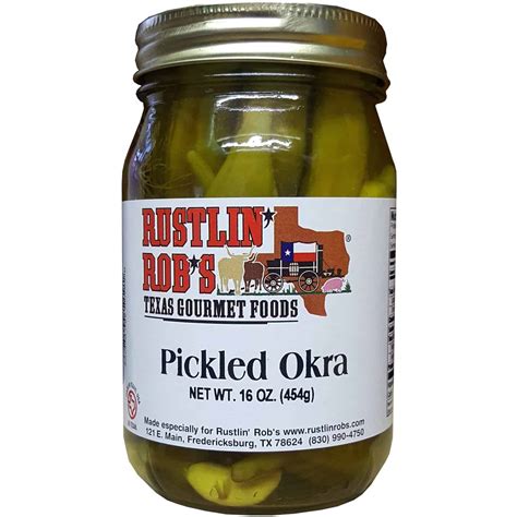 Pickled Okra • Rustlin' Rob's Gourmet Texas Foods