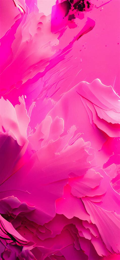 Abstract Hot Pink Wallpaper Phone - Girly Aesthetic Pink Wallpaper