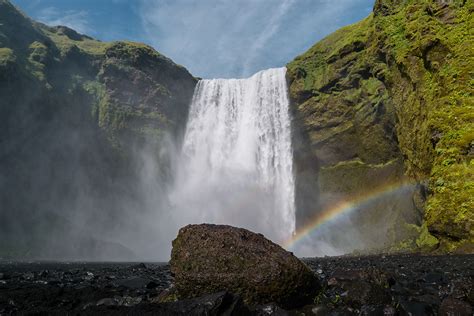 Skógafoss waterfall, is on Behance