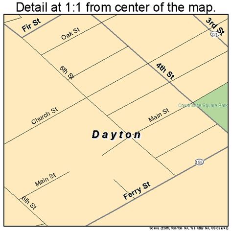 Dayton Oregon Street Map 4118250