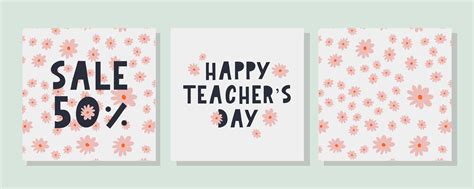 Happy Teacher's Day Flowers 3437716 Vector Art at Vecteezy