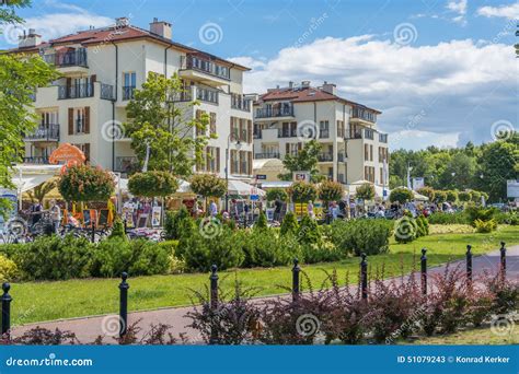 Promenade swinoujscie editorial stock photo. Image of promenade - 51079243