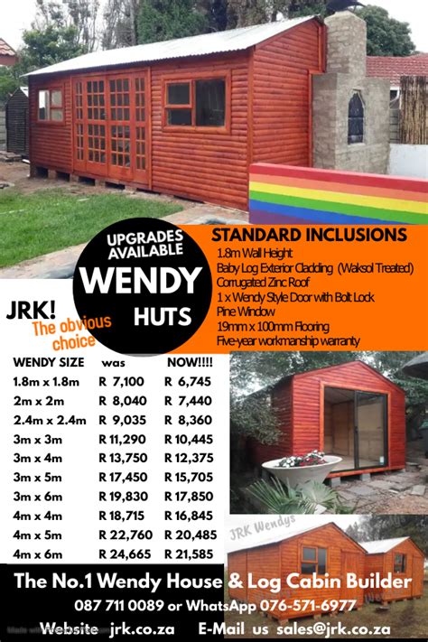 Wendy Houses - JRK WENDYS & Timber Projects