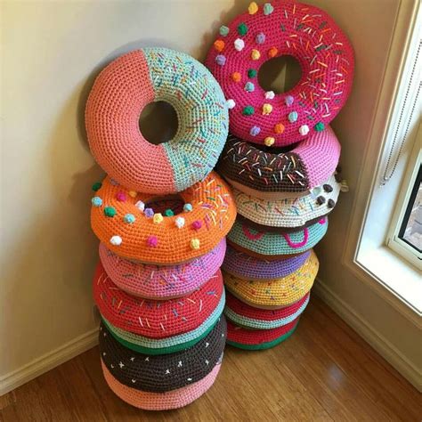 Crocheted Donut Pillows. The original Cronut! By Flaming Pot in ...