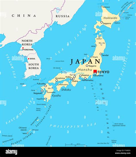 Map Of Japan Islands And Cities