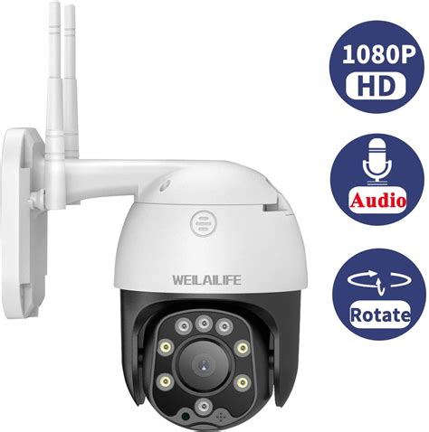 Wireless Security Camera Outdoor, WEILAILIFE 1080P Wi-Fi Home Security ...