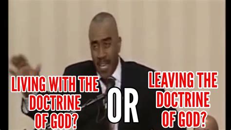 Pastor Gino Jennings - Living The Doctrine Of God Or Leaving The ...