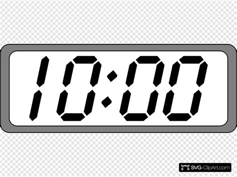 digital clock clipart black and white 19 free Cliparts | Download ...