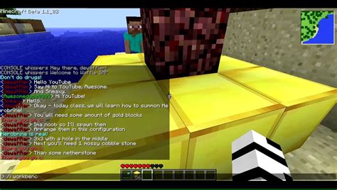 Minecraft - How to summon Herobrine - YouTube