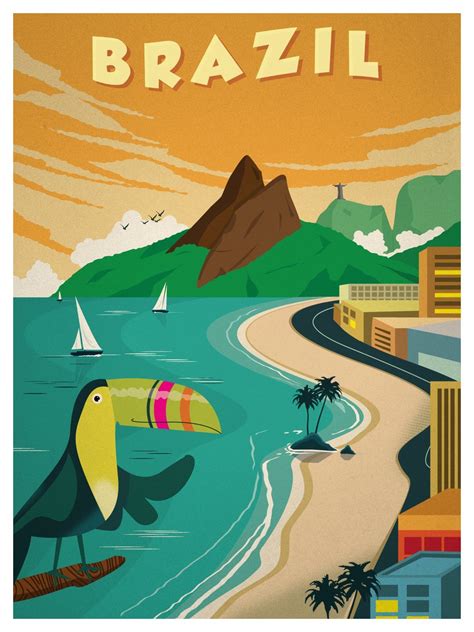 IdeaStorm Studio Store — Vintage Brazil Poster