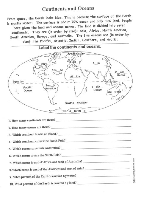 Geography Worksheets High School — db-excel.com