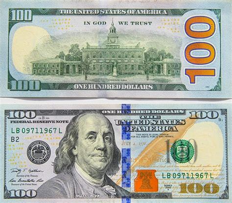 one hundred dollar bill with an image of president george washington on ...