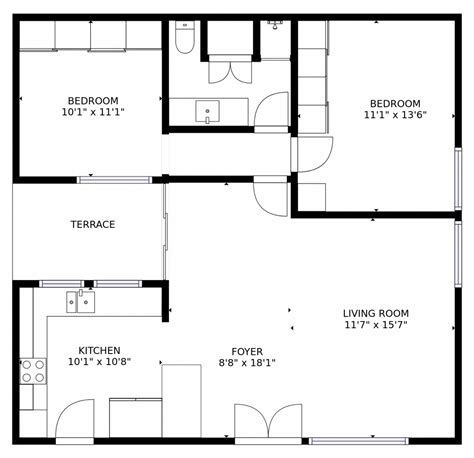 Simple Floor Plans With Dimensions - Image to u