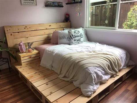 Cheap And Easy DIY Wood Pallet Projects in 2020 | Pallet bed frame diy ...