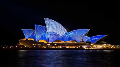 Sydney Opera House Night Free Stock Photo - Public Domain Pictures