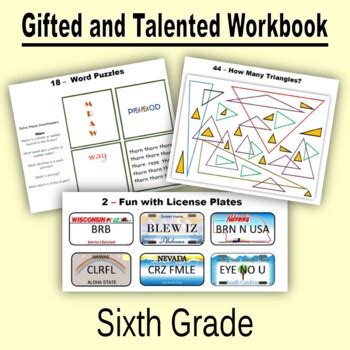 Gifted and Talented Activities - Sixth Grade Distance Learning Print ...