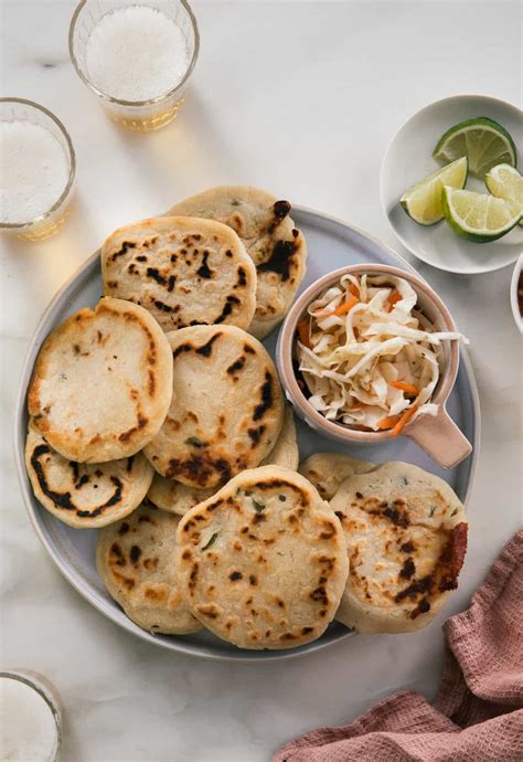 Pupusas Recipe w/ Curtido and Salsa Roja {Authentic Salvadorian Recipe]