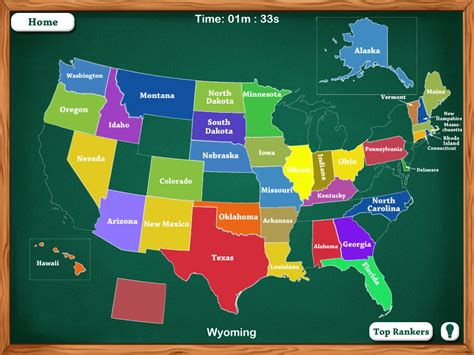 50 States Map Game ~ CVGKUG