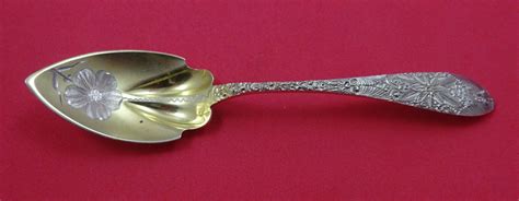 Antique Engraved by J E Caldwell Sterling Silver Grapefruit Spoon GW BC ...