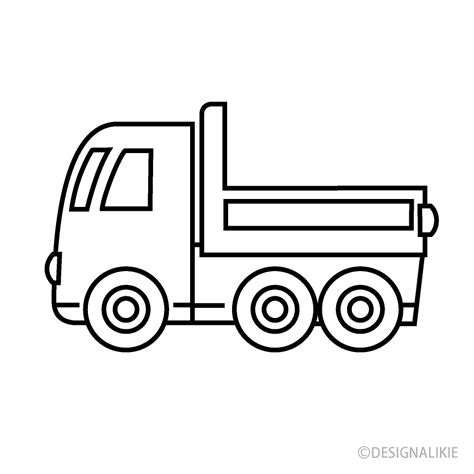 Dump Truck Clipart Black And White