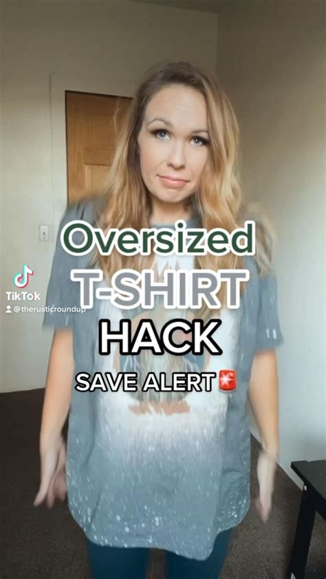 Oversized T-Shirt Hack You Probably Didn’t Know About | Style Hacks ...