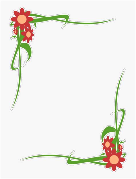 Border Design For Portfolio : Free floral ornamental border brushes.