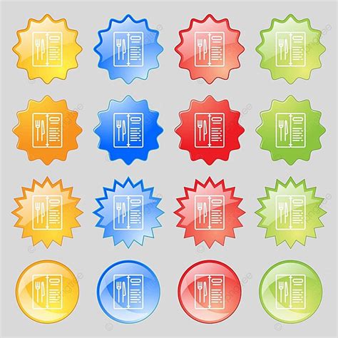 Vibrant Collection Of 16 Modern Button Menu Icons For Design Vector ...