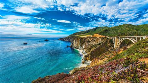 Bixby Creek Bridge in Big Sur wallpaper - Beach wallpapers - #48648