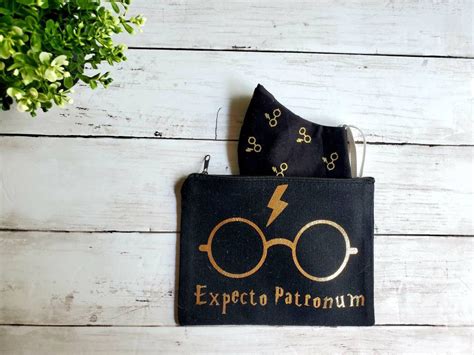 Harry Potter Cosmetic Case with Mask Personalized Makeup Bag | Etsy