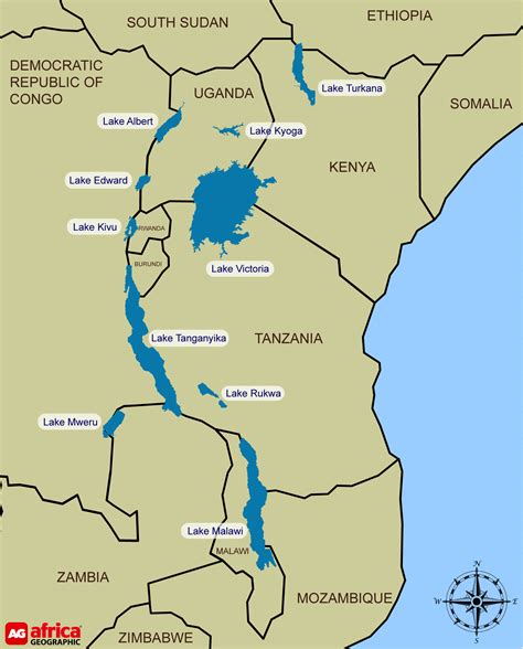 Lake Albert On Map Of Africa